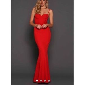 Elle Zeitoune Red mermaid gown